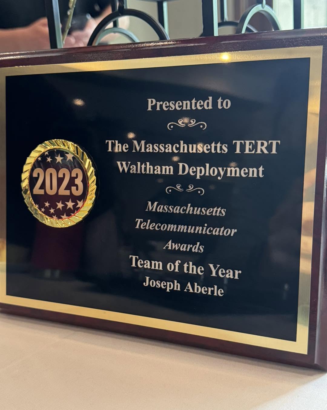 Award plaque